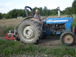 Jeff Philly of Arethusa Farm planting the second round of cover crops.